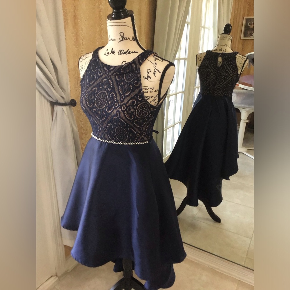 XTRAORDINARY navy blue special ocassion dress